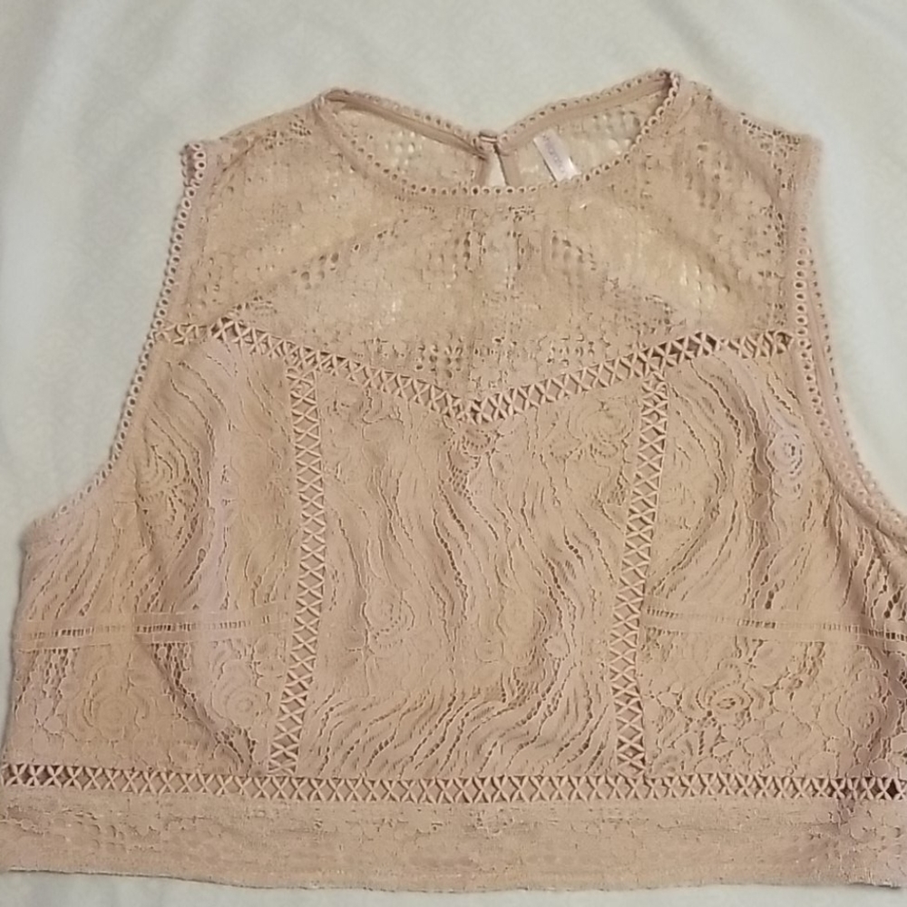Lace crop top